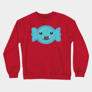 Cute Smiling Candy Design for Trick or Treat Halloween Crewneck Sweatshirt